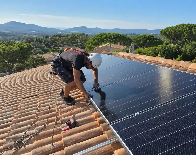 Installateur panneaux solaires Baguer-Morvan — pose photovoltaïque sur toiture