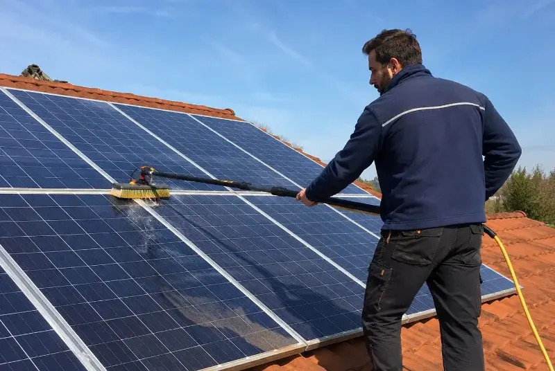 Nettoyage et entretien de panneaux solaires à Baguer-Morvan